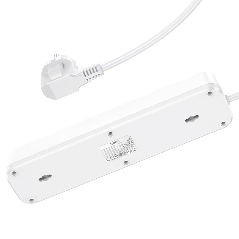 Сетевой фильтр Hoco NS1 Aura 4-Bit PD20W, Белый. Фото 2