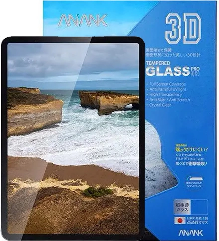 Защитное стекло Anank CURVED Reinforced Edge для iPad Air 11" (2024), Clear. Фото 1