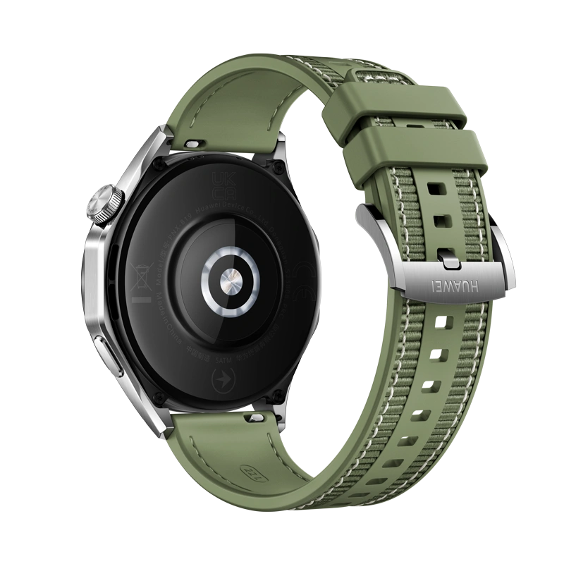 Умные часы Huawei Watch GT 4 46mm, Зелёный/Зелёный плетённый ремешок (PNX-B19). Фото 3