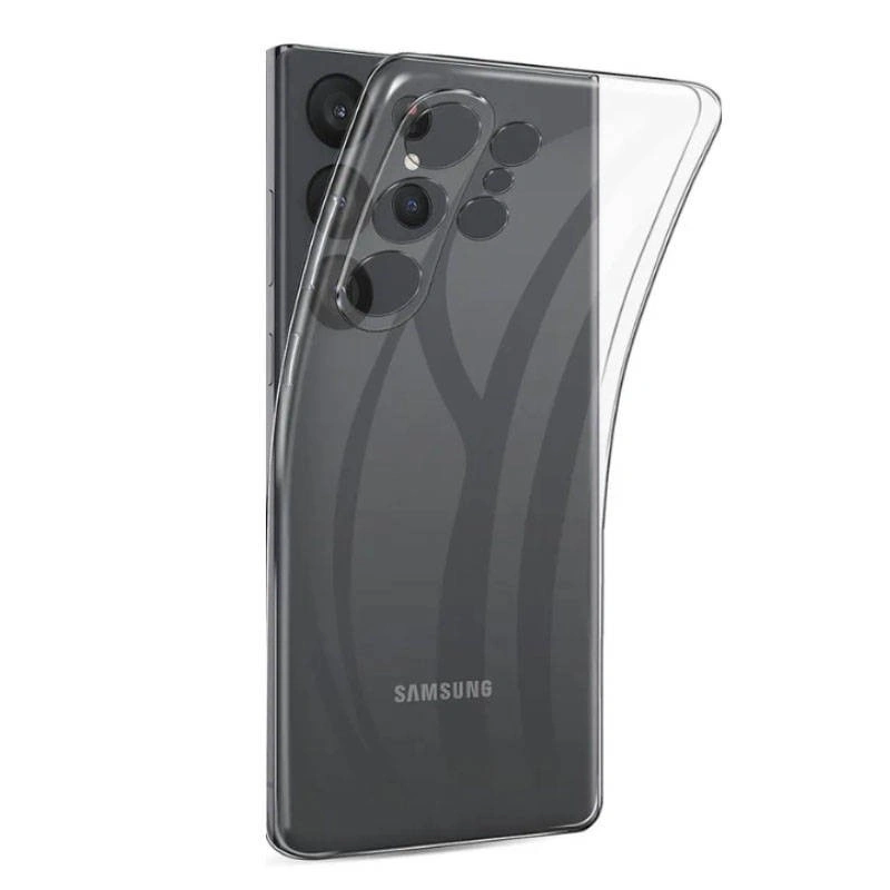 Накладка для Samsung Galaxy S24 Ultra силиконовая ультратонкая, Прозрачная. Фото 1