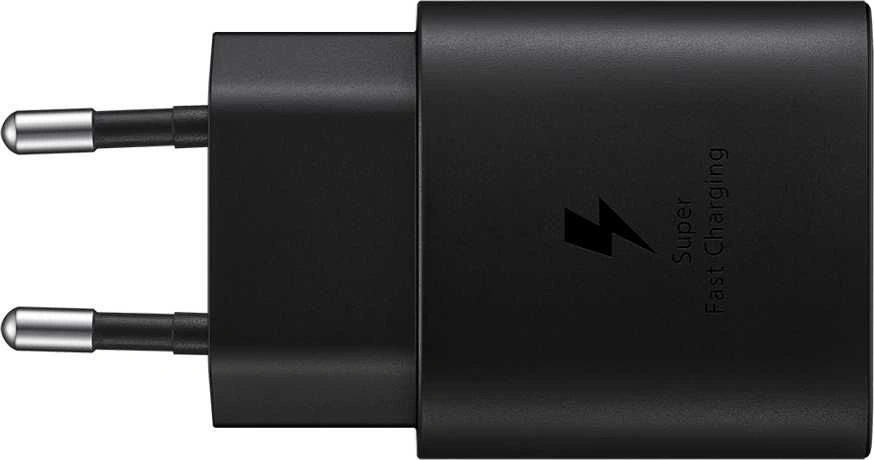 Сетевое зарядное устройство Samsung USB-C 25W, Type-C Cable, Чёрное (EP-TA800XBEGWW). Фото 4