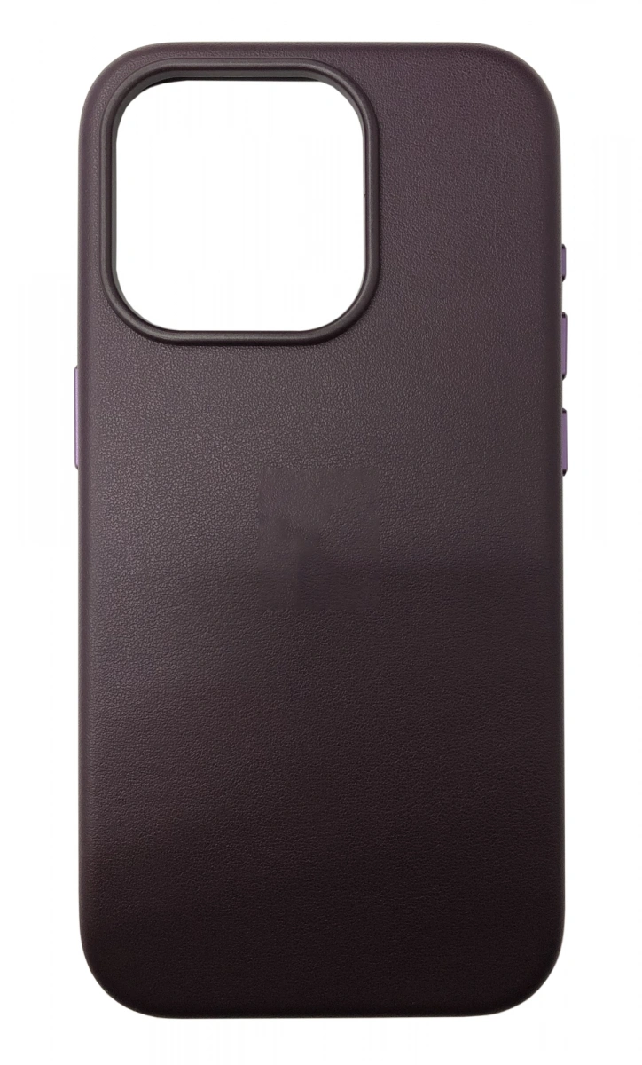 Накладка Leather Case With MagSafe для iPhone 15 Pro, Mulberry. Фото 1