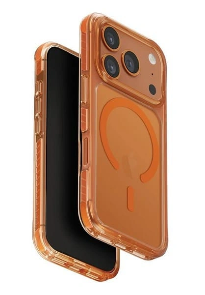 Накладка Uniq Combat MagSafe для iPhone 17 Pro, Оранжевая (IP6.3P(2025)-COMMVORG). Фото 1