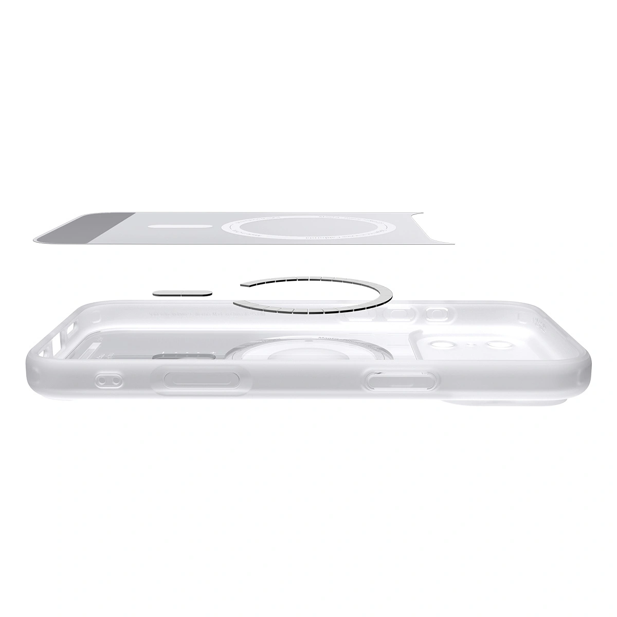Накладка Spigen Ultra Hybrid (MagSafe) для iPhone 17 Pro, Серебристая (ACS10355). Фото 7