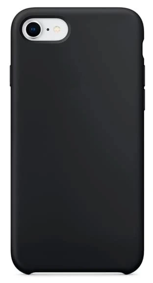 Накладка Silicone Case для iPhone SE 2022 / iPhone SE 2020, Black. Фото 1