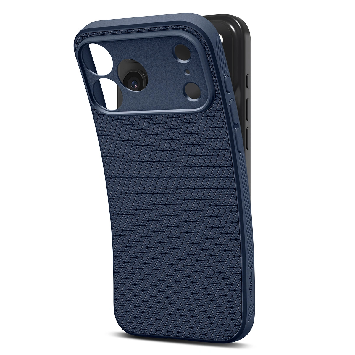 Накладка Spigen Liquid Air для iPhone 17 Pro Max, Тёмно-синяя (ACS10266). Фото 6