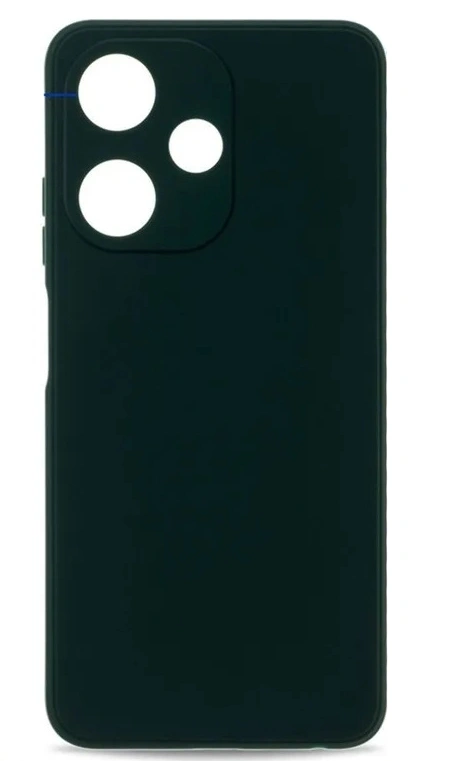 Накладка Silicone Case Logo для Infinix Hot 30i, Тёмно-зелёная. Фото 1