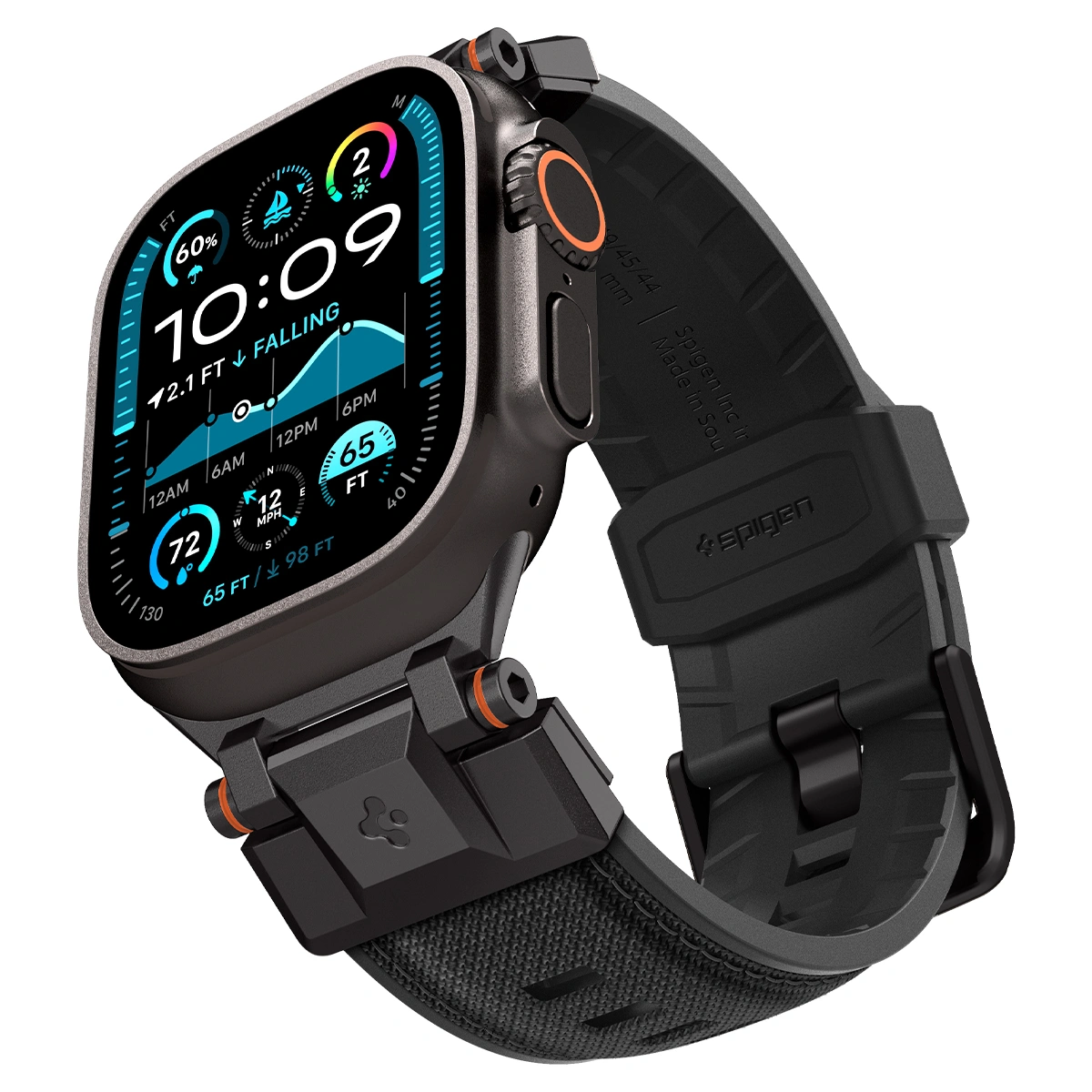 Ремешок Spigen Durapro Armor для Apple Watch 44/45/46/49мм, Чёрный (AMP09229). Фото 7