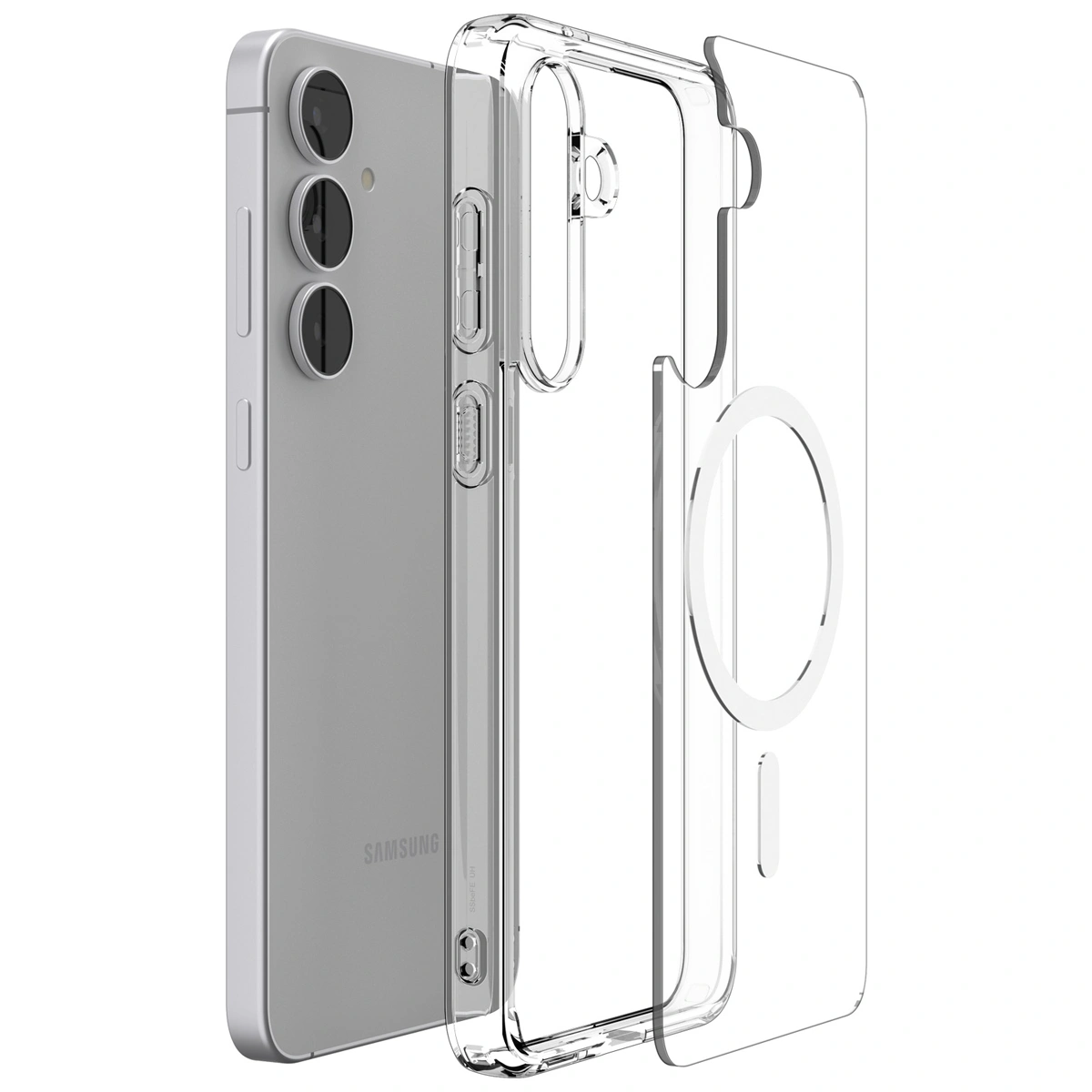 Накладка Spigen Ultra Hybrid для Samsung Galaxy S25 FE MagSafe, Прозрачный (ACS10027). Фото 6