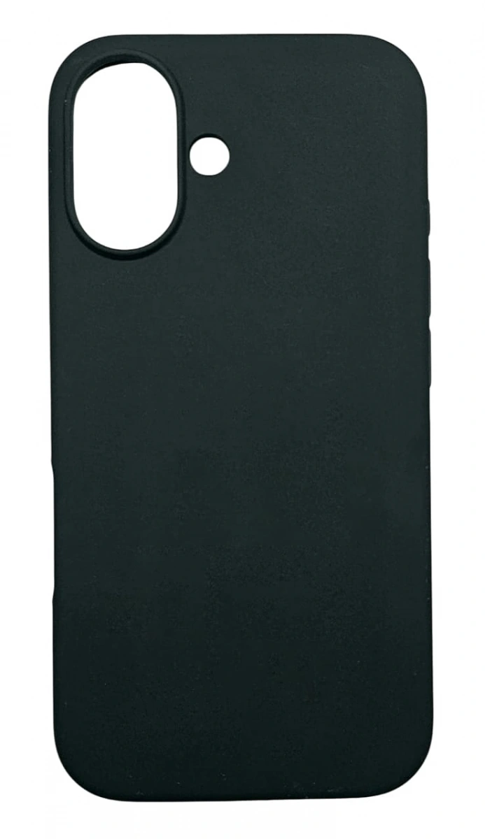 Накладка Silicone Case для iPhone 16, Тёмно-зелёная. Фото 1