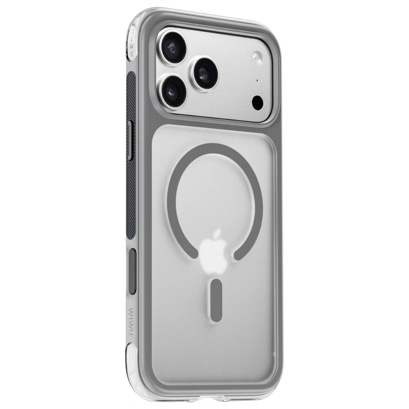 Накладка Wiwu для iPhone 17 Pro AeroShield Pro (MagSafe), Серый (AS-202). Фото 2