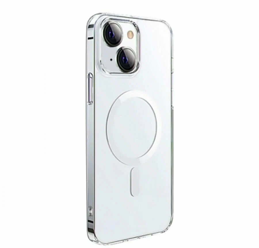 Накладка Wiwu Crystal Magnetic case With MagSafe для iPhone 15, Прозрачная (MCC-101). Фото 1