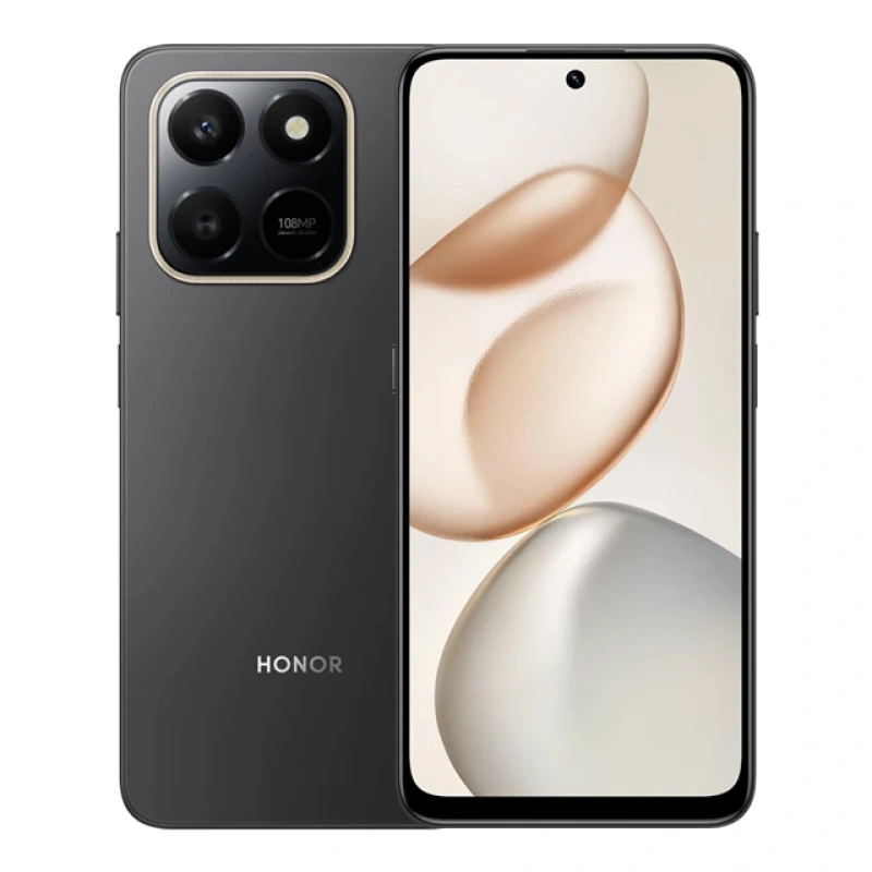 Смартфон Honor X7d 6/128Гб Вельветовый чёрный (LGN-LX1). Фото 1