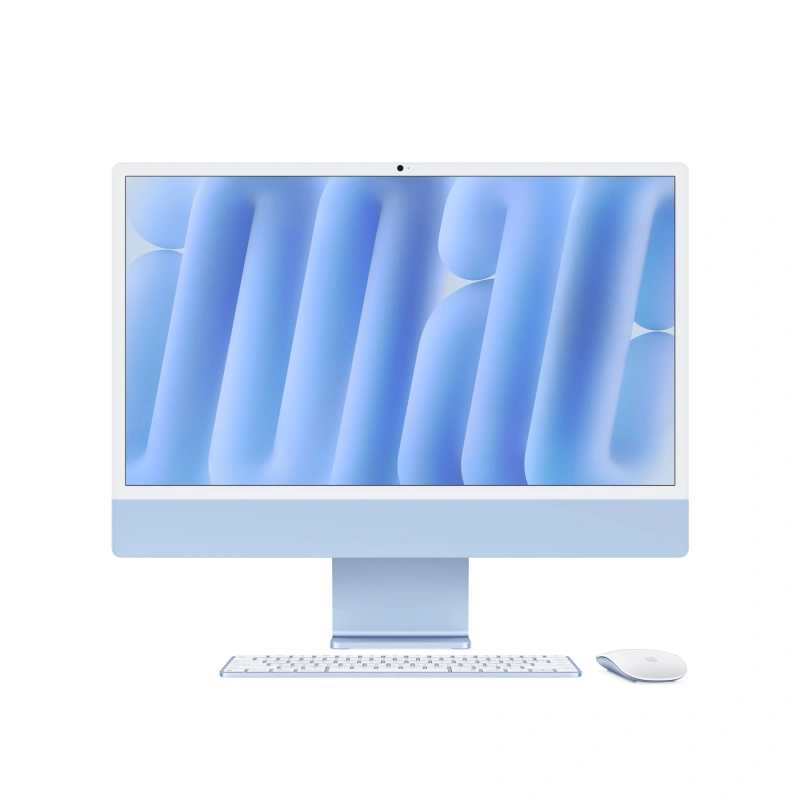 Apple iMac 24" Retina 4,5K, (MWV13) (M4, 10-ядер CPU, 10-ядер GPU, 16 ГБ, 256 ГБ SSD, 2024), Голубой. Фото 2