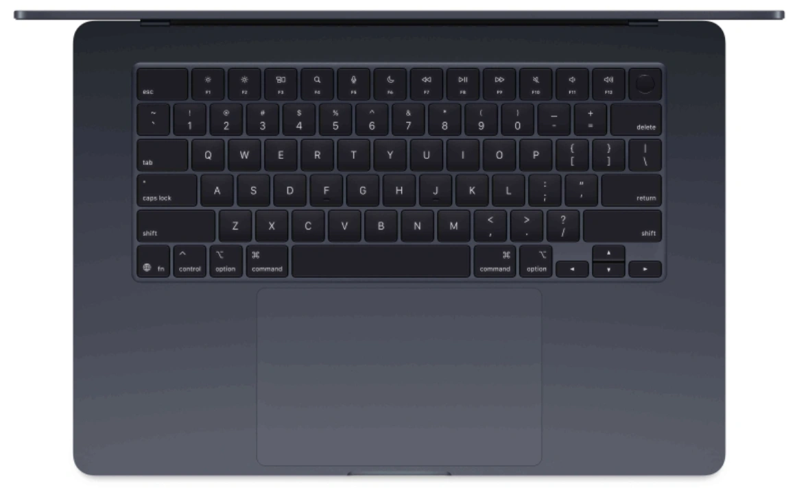 Apple MacBook Air 15" 2026 1Тб Тёмная Ночь (MDVN4) (M5, 10-ядер CPU/10-ядер GPU, 24Гб, 1 Тб SSD). Фото 2