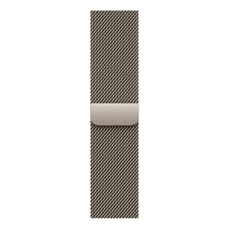 Apple Watch Series 11 GPS + Cellular, 46 мм, Natural Titanium, Миланская петля "Natural", M/L (MFD04). Фото 3