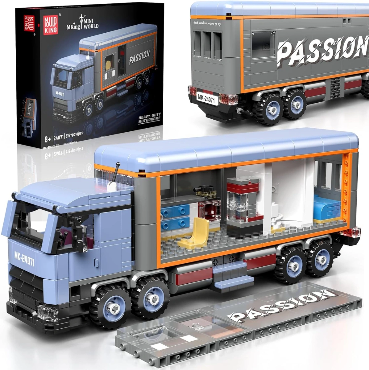 Конструктор Mould King Models 24071. Heavy Duty Motorhome, 615 деталей. Фото 1