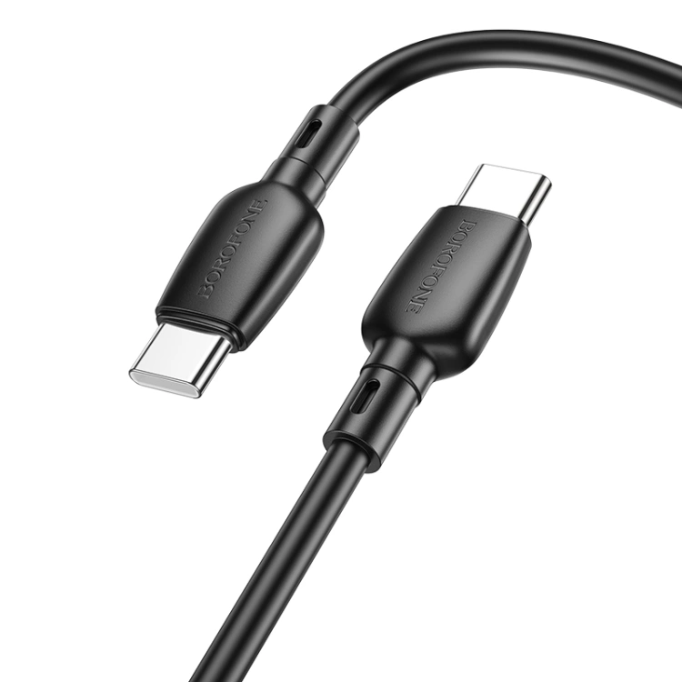 Кабель Borofone BX93 Type-C for Type-C 60W 1m, Black. Фото 2