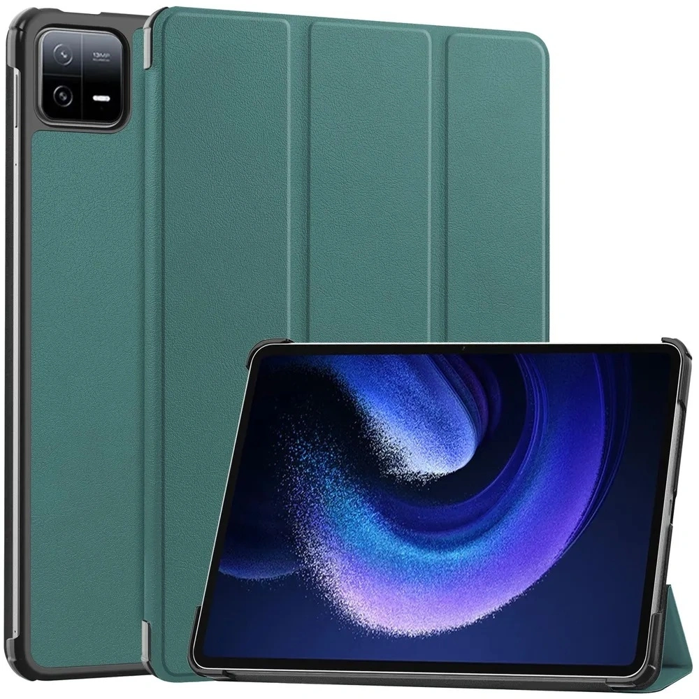Чехол для XiaoMi Mi Pad 6/6 Pro 11", Тёмно-зелёный. Фото 1