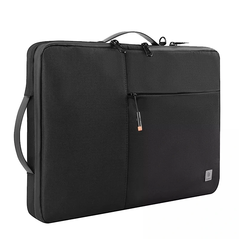Сумка для ноутбука Wiwu Alpha Double Layer Sleeve Laptop 14, Чёрный. Фото 2