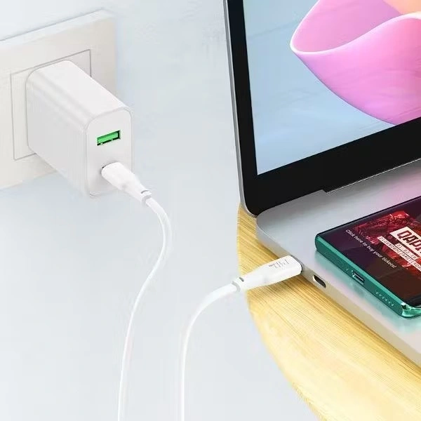 Кабель Hoco X93 Force 100W Fast Charging Type-C/Type-C 1m, White. Фото 5