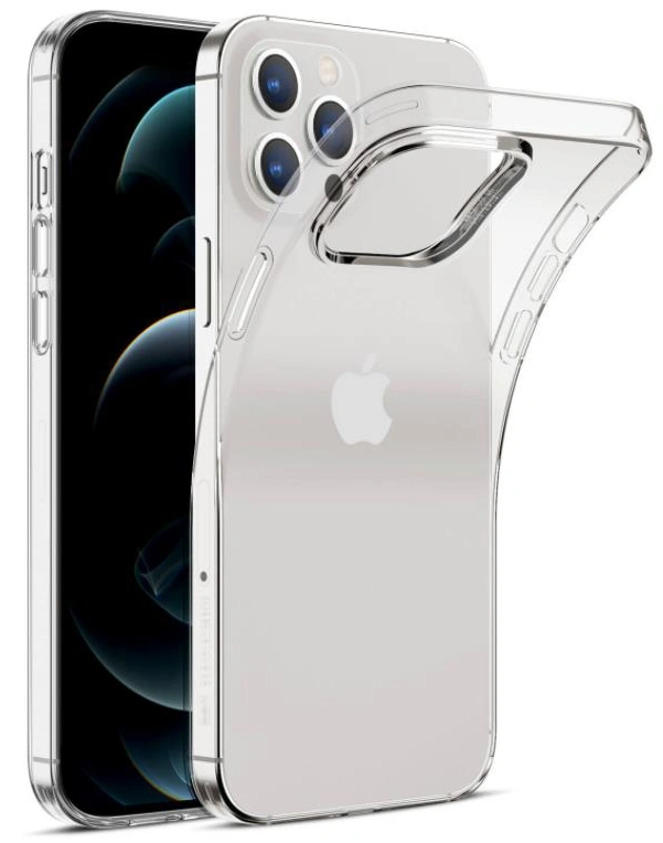 Накладка для iPhone 12 Pro / iPhone 12 силикон, Прозрачная. Фото 1