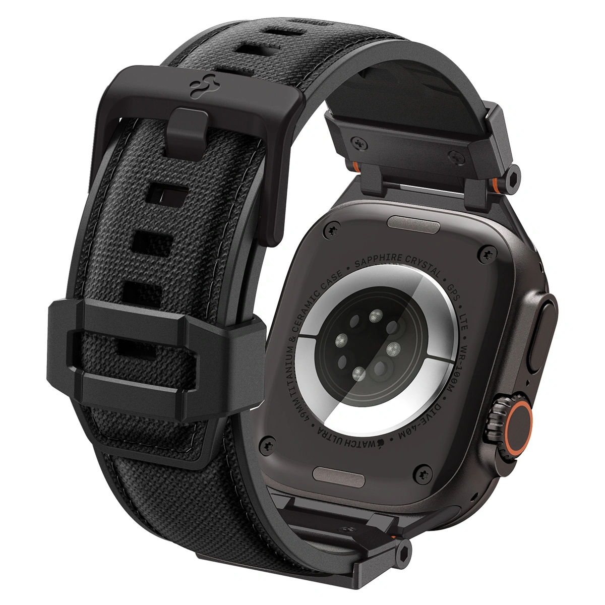 Ремешок Spigen Durapro Armor для Apple Watch 44/45/46/49мм, Чёрный (AMP09229). Фото 3