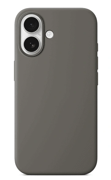 Накладка Silicone Case With MagSafe для iPhone 16, Stone Gray. Фото 1