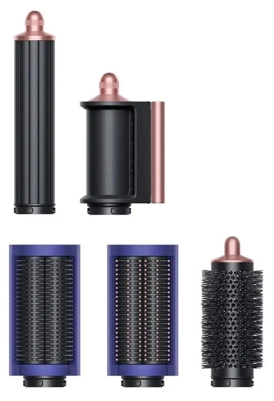 Стайлер для волос Dyson AirWrap Complete Long HS05, Vinca Blue/Rose  подарочный футляр и дорожный чехол. Фото 2