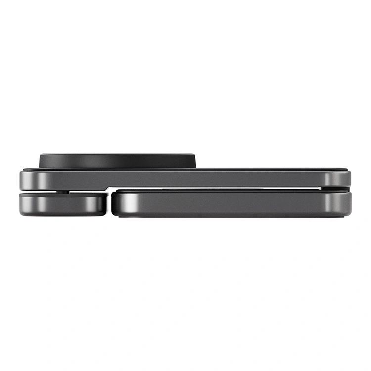 Беспроводное зарядное устройство EnergEA Bazic GoMag Trio PLUS 3in1 magnetic wireless foldable charger Qi2 22.5W, Gunmetal (MAG-TRIOPLUS-GUN). Фото 4