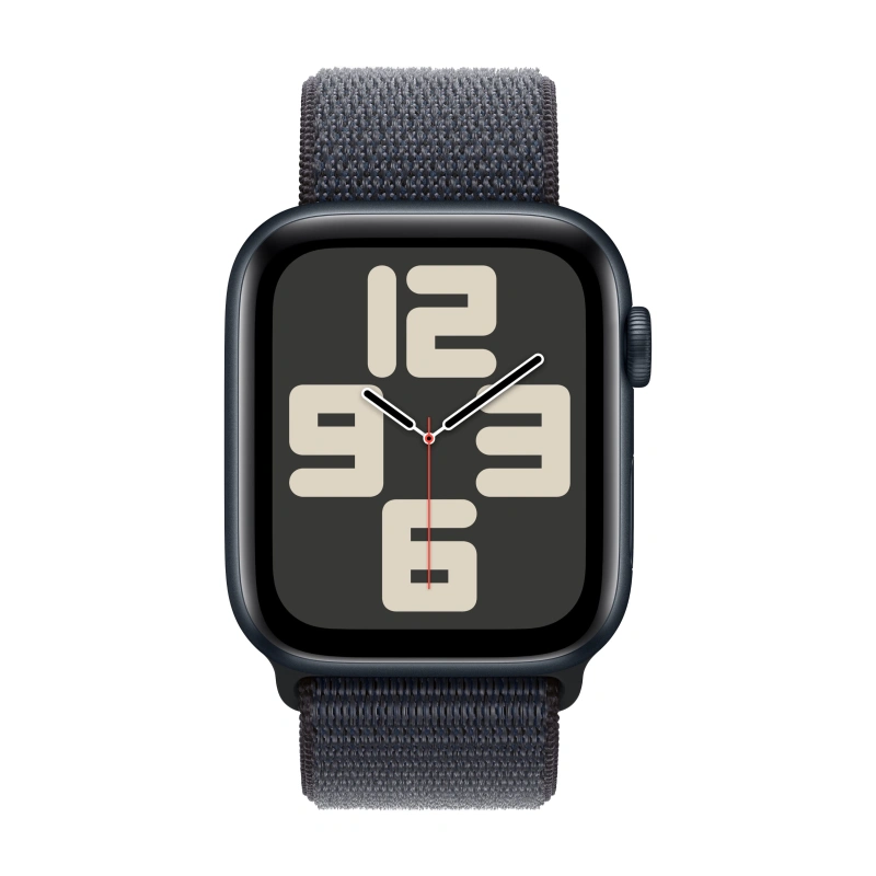 Apple Watch SE 2024, 40 мм, алюминий цвета "Midnight", Ink Sport Loop (MXEA3). Фото 2