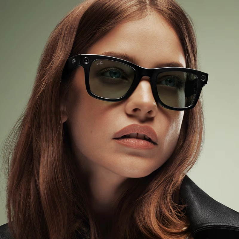Умные очки Ray Ban Wayfarer (Gen 2) RW4012 Shiny Black/Transition Graphite Green M 150-50mm (601/1M50). Фото 5