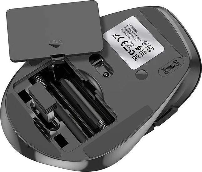 Мышь беспроводная Hoco GM24 Business, Bluetooth V3.0+5.2, 800-1600dpi, 2,4G, Чёрная. Фото 4