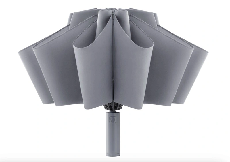Зонт со светодиодным фонариком 90 Points Automatic Reverse Folding Umbrella, Серый (90CONTNT2008U-GYOO-OS). Фото 2