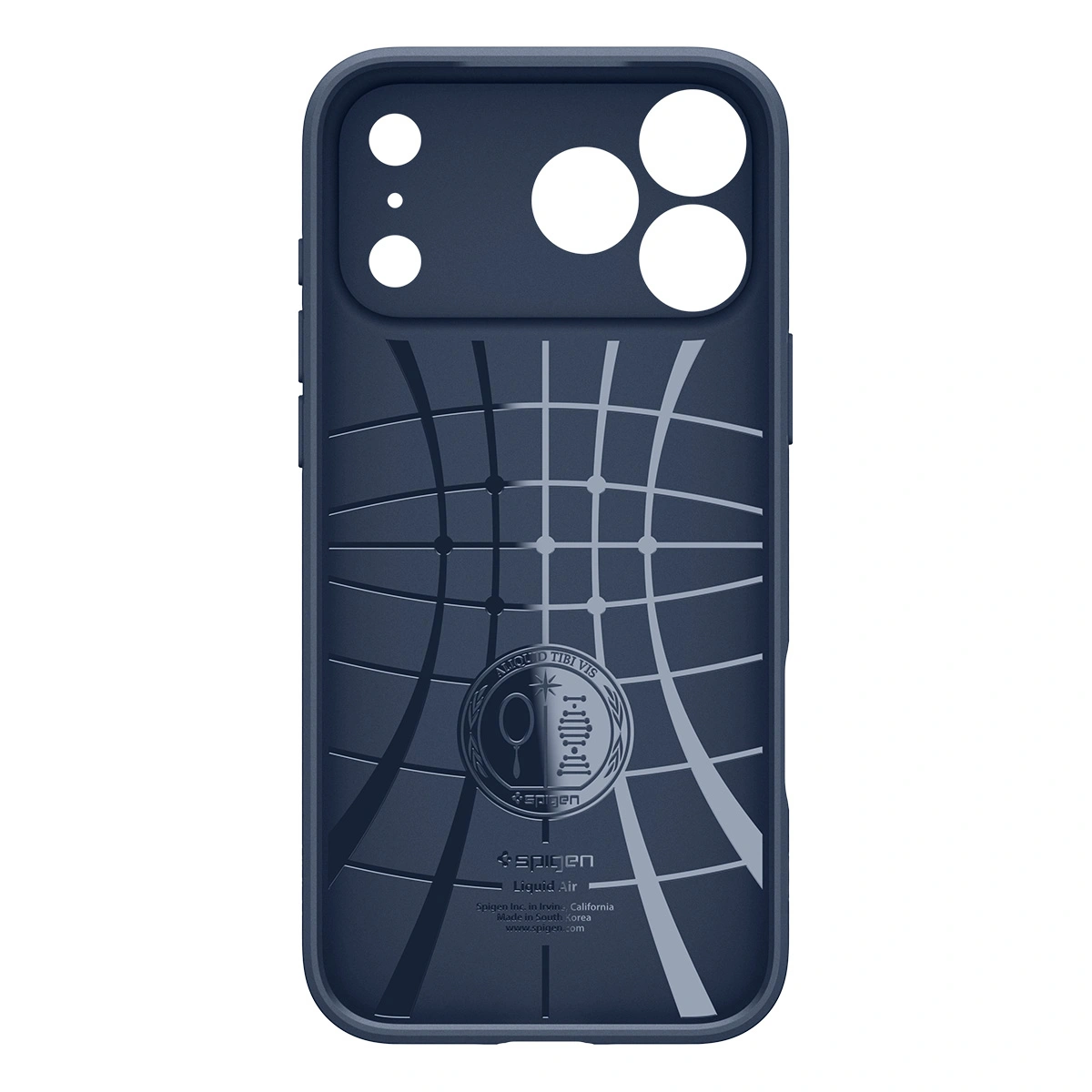 Накладка Spigen Liquid Air для iPhone 17 Pro Max, Тёмно-синяя (ACS10266). Фото 3