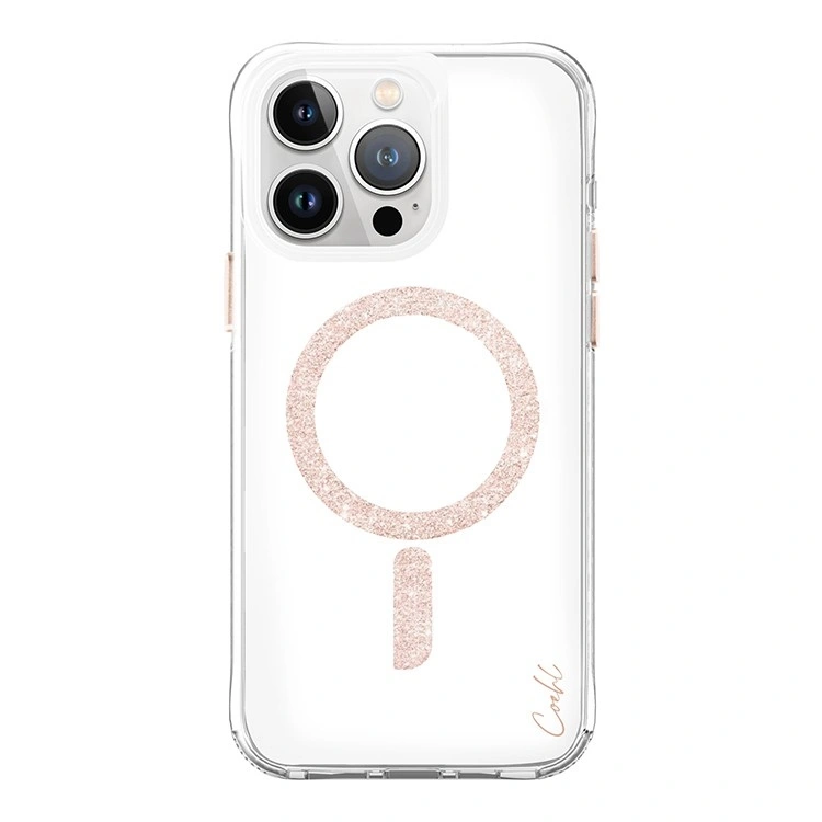 Накладка Uniq COEHL Glace (MagSafe) для iPhone 15 Pro, Розовое золото (IP6.1P(2023)-GLCMRGLD). Фото 1