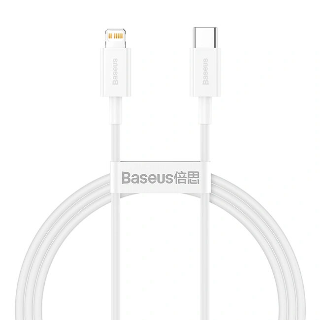 Кабель Baseus Superior Series Fast Charging Data Cable Type-C to iP PD 20Вт 1.5м, Белый (CATLYS-B02). Фото 1