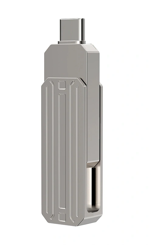 Накопитель Wiwu Infinite 2in1 USB3.2 Flash Drive USB Type-C 32Gb, Silver (Wi-FD003). Фото 2