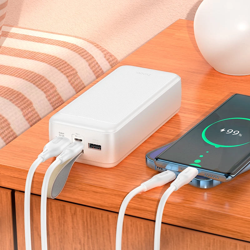 Внешний аккумулятор Hoco J111B Smart PD30W 30000 mah, White. Фото 4