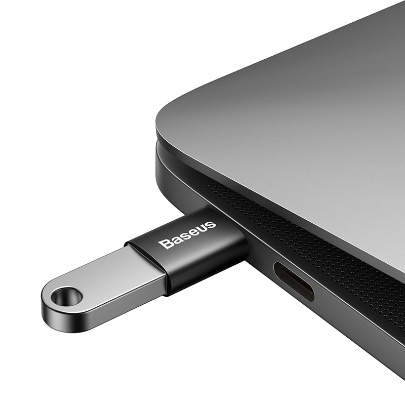 Переходник Baseus Ingenuity Series Mini OTG Adaptor Type-C to USB-A 3.1 Black (ZJJQ000001). Фото 4