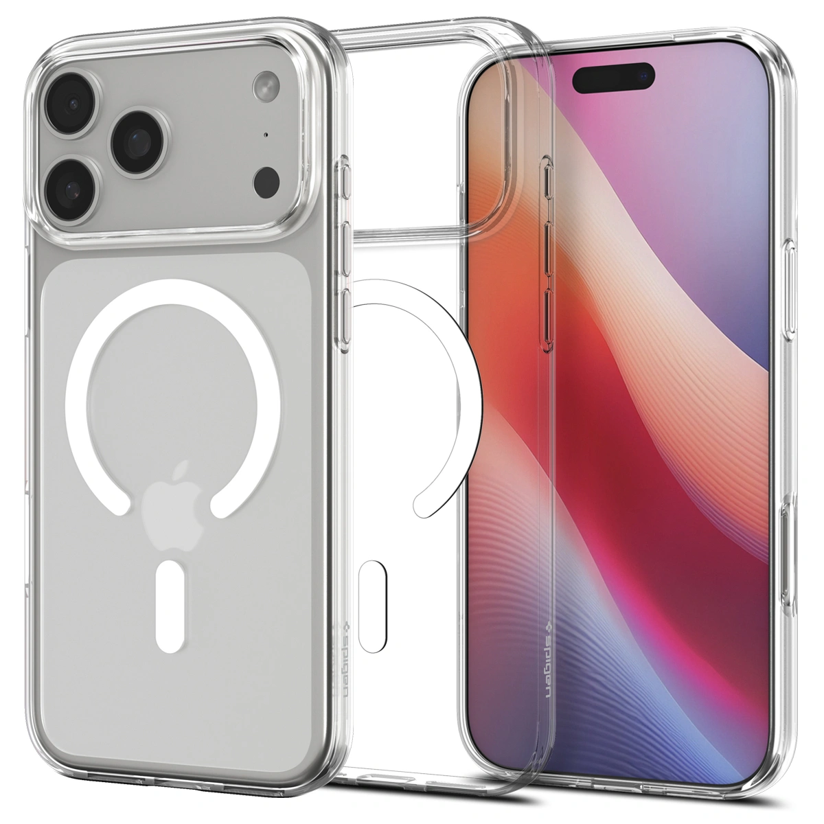 Накладка Spigen Liquid Crystal (MagSafe) для iPhone 17 Pro, Прозрачно-белая (ACS10396). Фото 1