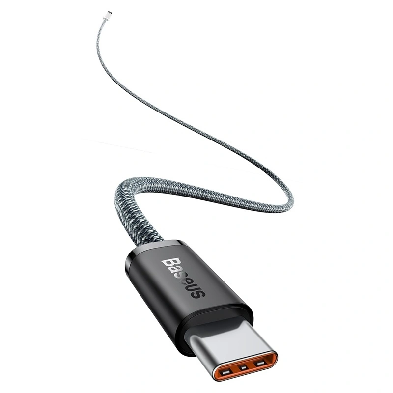Кабель Baseus Dynamic Series Fast Charging Data Cable Type-C to Type-C 100W 2m, Cерый (CALD000316). Фото 3