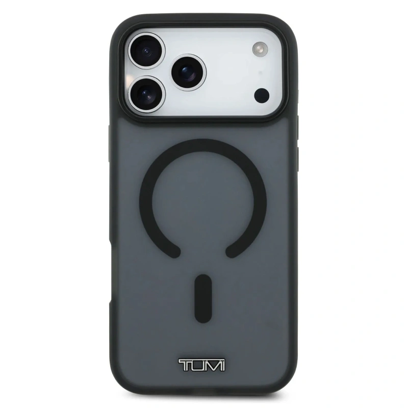 Накладка Tumi для iPhone 17 Pro Max ShockProof Froste (MagSafe), Чёрный (TUHMP17XHMP1TK). Фото 3