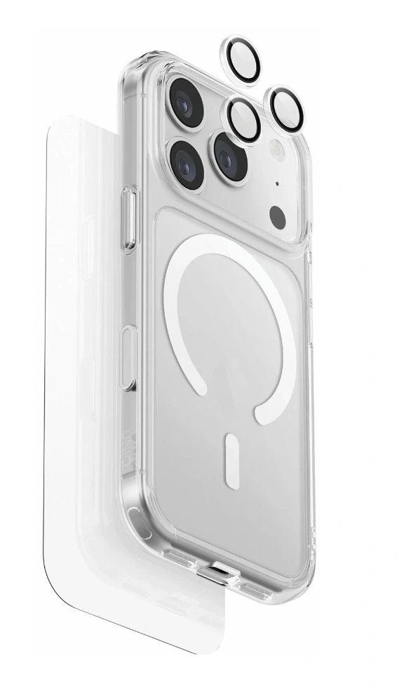 Защитный комплект Uniq для iPhone 18 Pro Max/17 Pro Max ClearVue 360 MagSafe Bundle 3-in-1 (IP6.9P(2026)-CVEMBUN3IN1). Фото 1