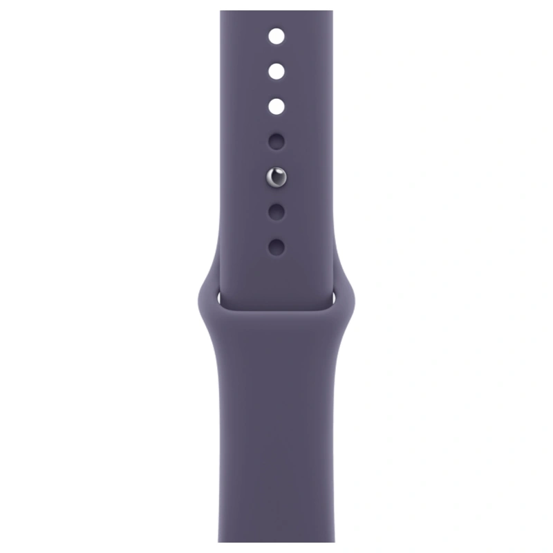 Apple Watch Series 11, 46 мм, алюминий цвета «Silver», спортивный ремешок "Purple Fog", S/M (MEV94). Фото 3