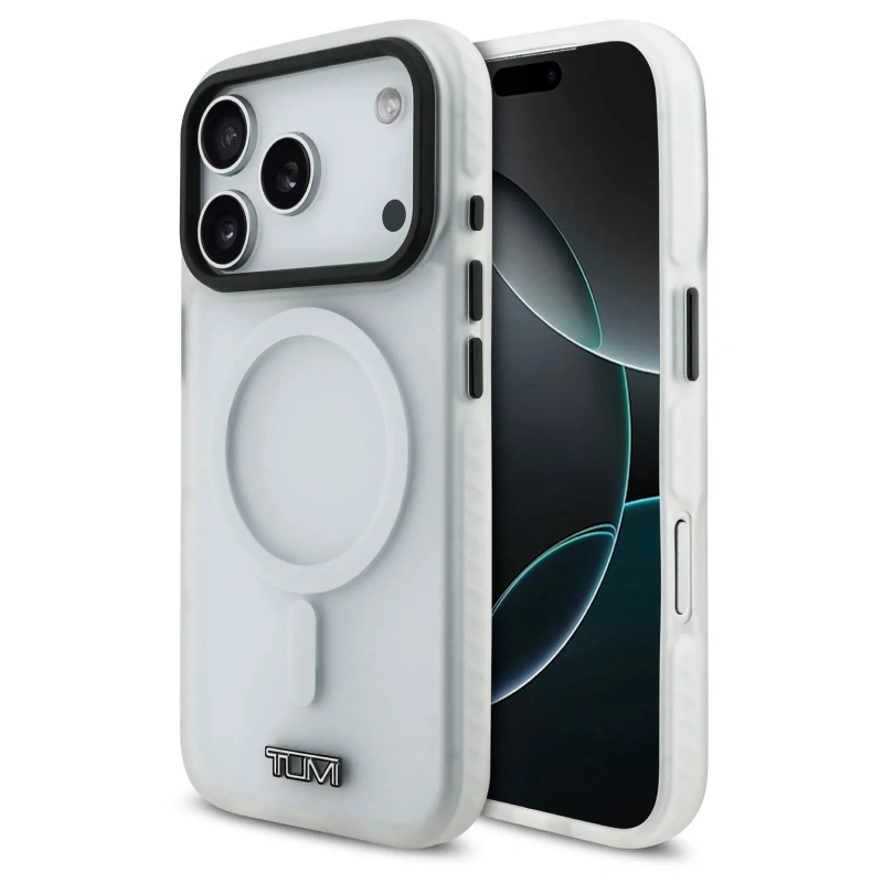Накладка Tumi для iPhone 17 Pro Max ShockProof Froste (MagSafe), Белый (TUHMP17XHMP1TC). Фото 1