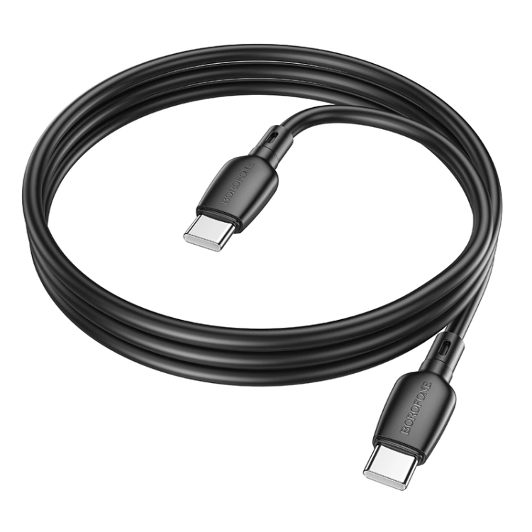 Кабель Borofone BX93 Type-C for Type-C 60W 1m, Black. Фото 4