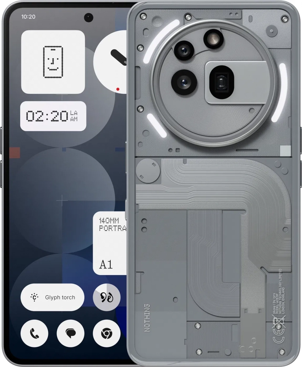 Смартфон Nothing Phone (3A) Pro 12/256Гб, Серый. Фото 1