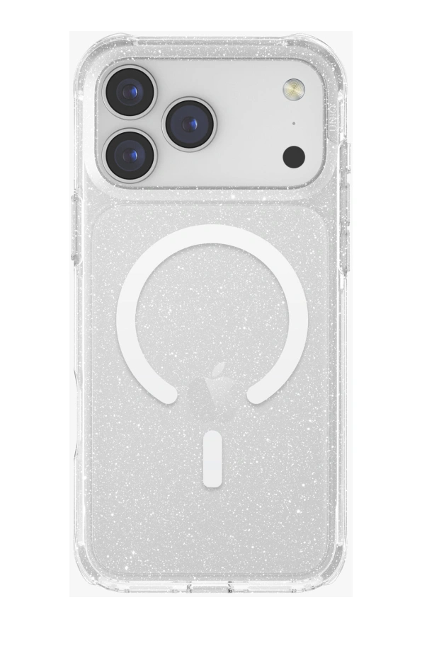 Накладка Uniq LifePro Xtreme MagSafe для iPhone 17 Pro Max, Светящаяся мишура (IP6.9P(2025)-LPRXMTLUC). Фото 2