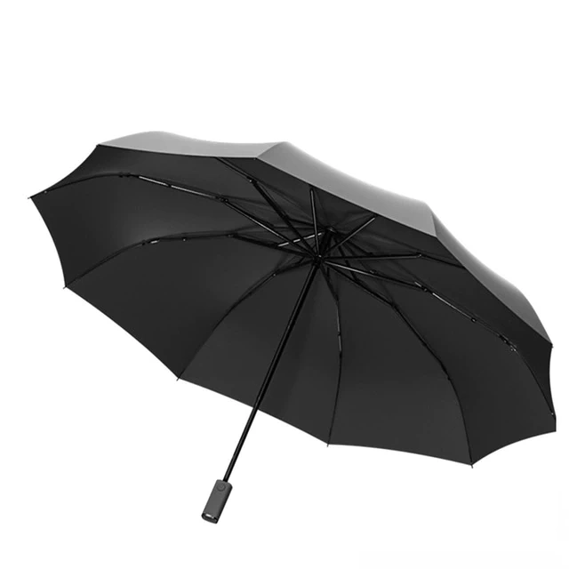 Зонт Zuodu Full Automatic Umbrella Led, Чёрный (ZD107-HEI). Фото 1